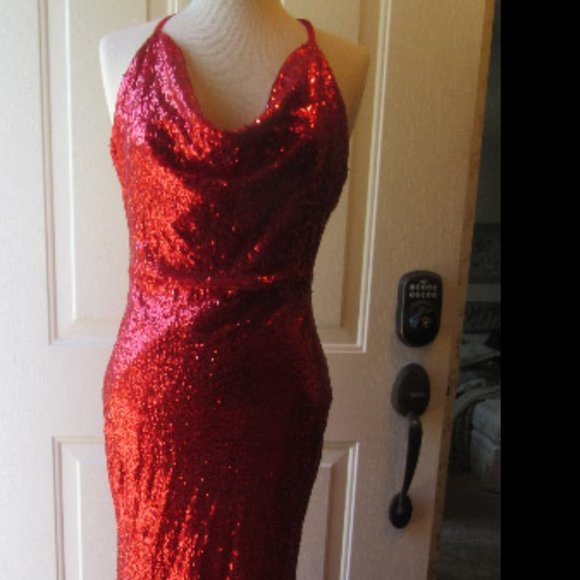 Fiers Boutique Dresses & Skirts - NWT Red Stretch Sequin "Jessica Rabbit" Dress Med.
